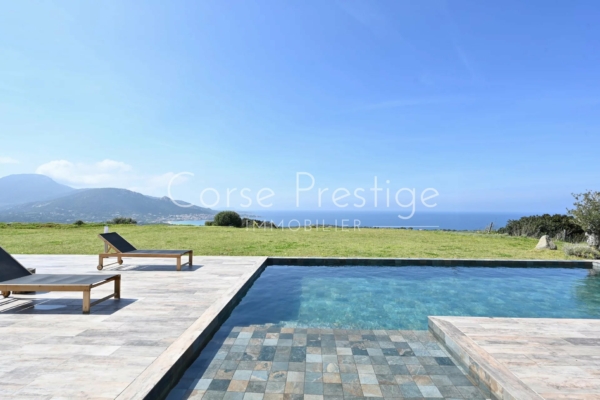 Contemporary Architect Villa for sale in Corsica - Breathtaking Sea Views - Corbara, North Corsica - REF P34